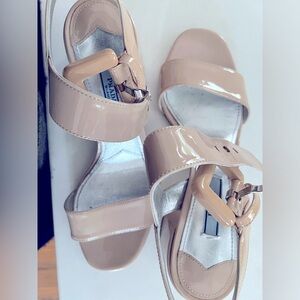 Prada Nude Patent Heel